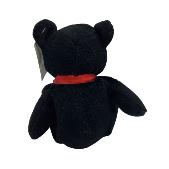 NCAA The Ohio State Buckeyes Black Plush Stuffed Animal Bear Red Bow 9” NEW - Picture 5 of 6